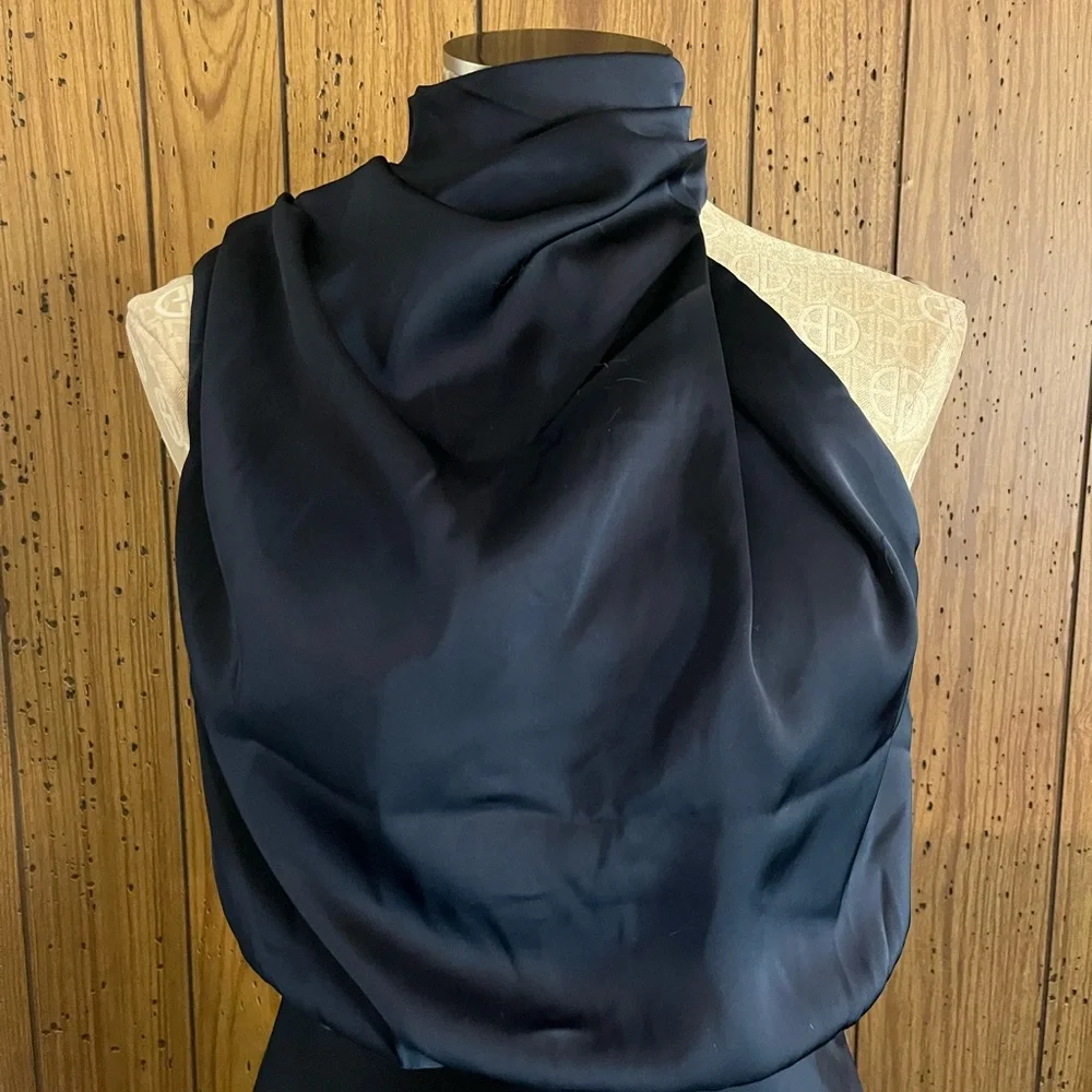 Petal & Pup Annabelle halter neck midi dress navy size xs. - Picture 4 of 6